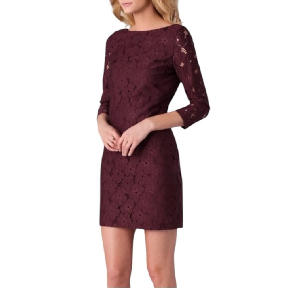 DIANE von FURSTENBERG Sarita Flower Lace Mini Dress. Size 10 - Picture 4 of 11